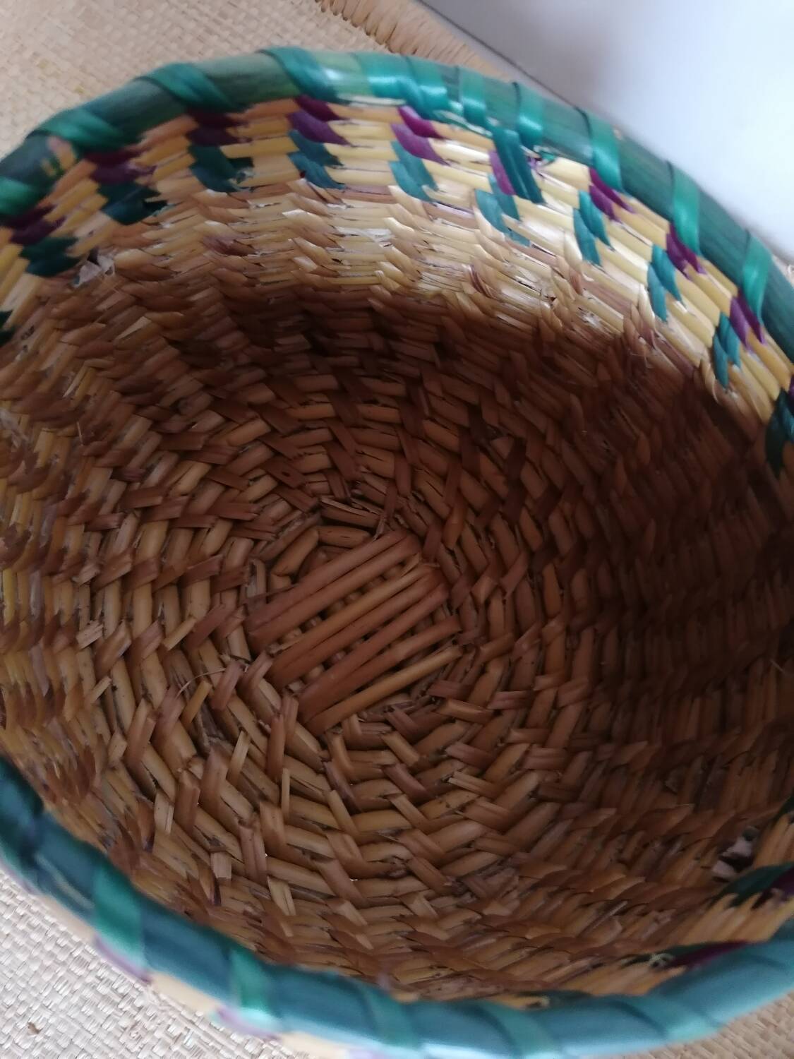 Children's woven straw basket