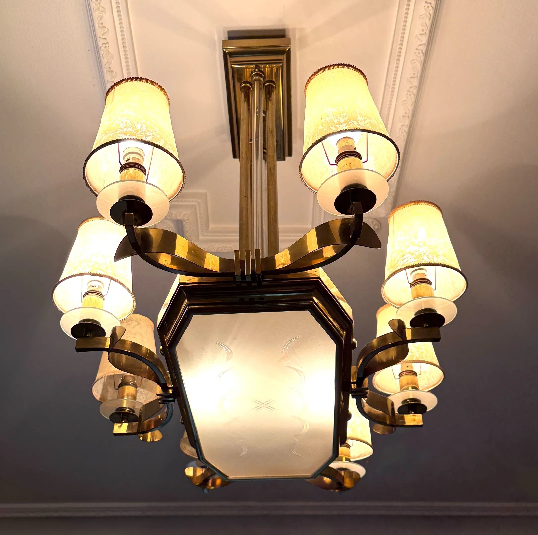 Art deco ceiling light dorizon house