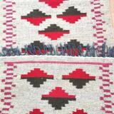 Ethnic double-sided wool carpet fully handmade