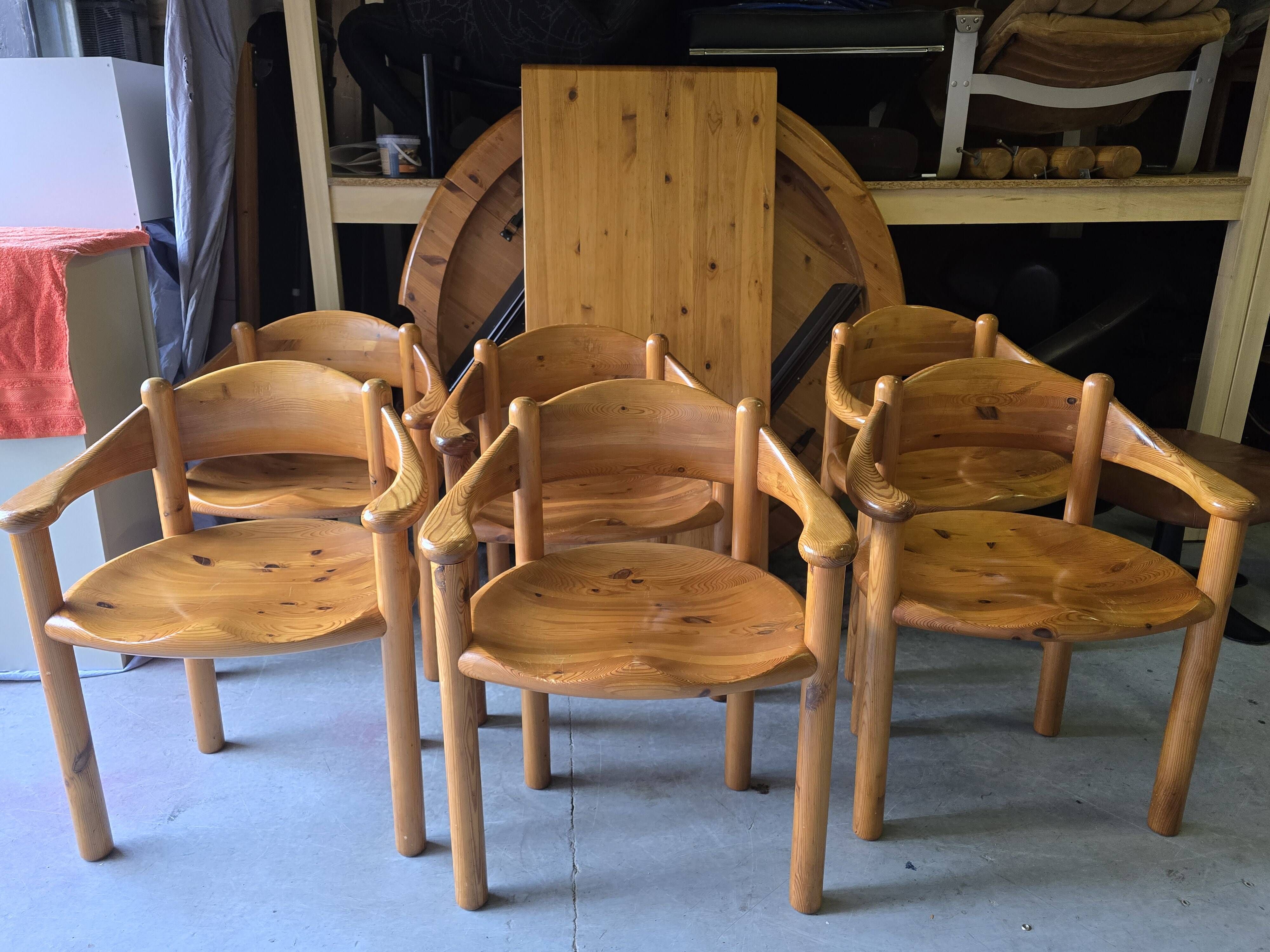 Dining Room Set by Rainer Daumiller for Hirtshals Savværk, 1970s, Set of 7