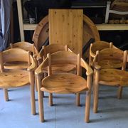 Dining Room Set by Rainer Daumiller for Hirtshals Savværk, 1970s, Set of 7