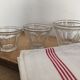 Série de 3 anciens pots évasés de confiture
