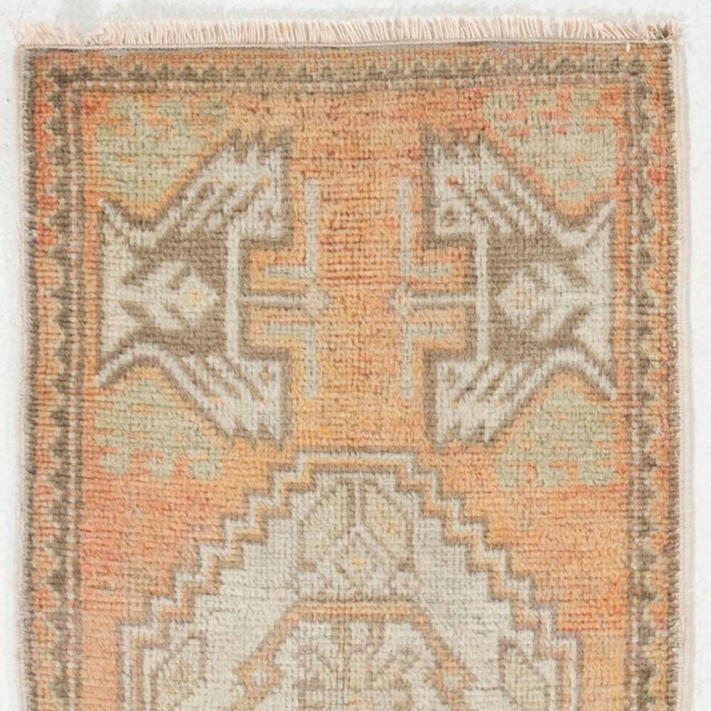 Vintage Accent Rug. Wool Turkish Seat Cover. Rustic Kitchen Rug. Handmade Door Mat. Bath Mat