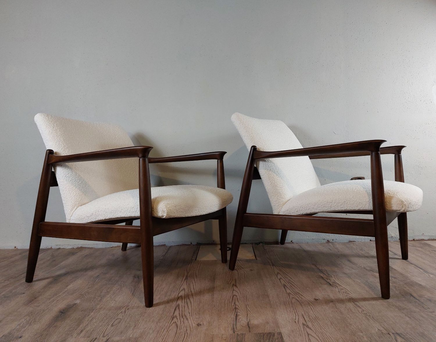 Pair of Armchairs Edmund Homa model GFM-64, Polish vintage 1970s