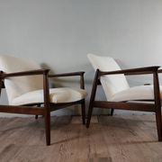 Pair of Armchairs Edmund Homa model GFM-64, Polish vintage 1970s