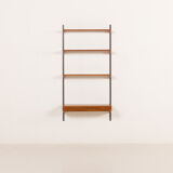 Kai Kristiansen teak shelving unit with a desk, FM Mobler, Denmark, 1960s