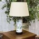 Lamp from the early 20th century - Chinese cylindrical vase in white porcelain.