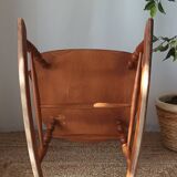 Vintage turned wood rocking chair