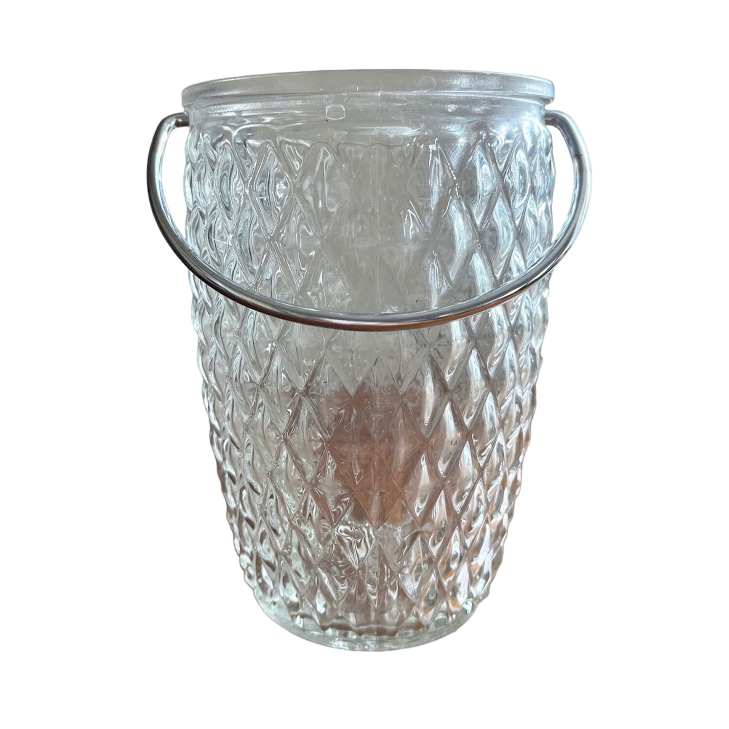 Vintage glass ice bucket