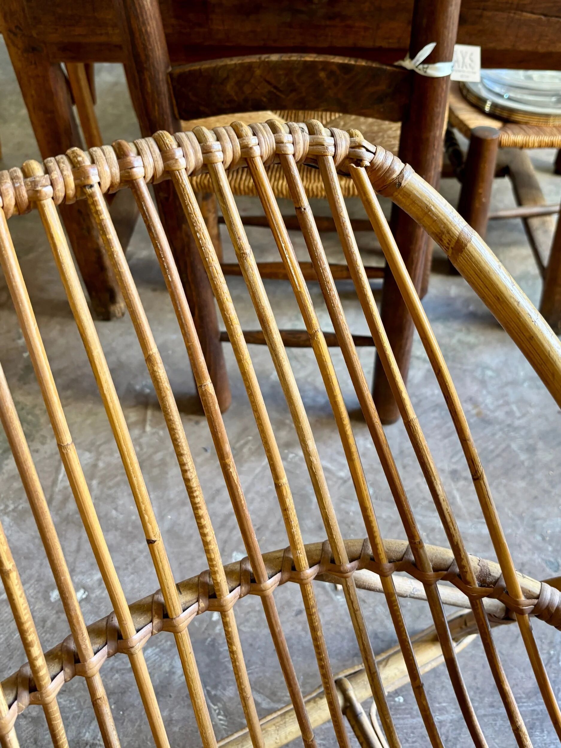 1960s rattan armchair no. 1
