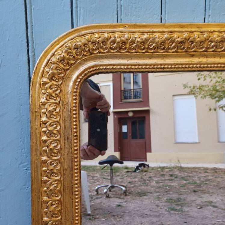 Louis-Philippe gilded mirror 89x62 cm circa 1870