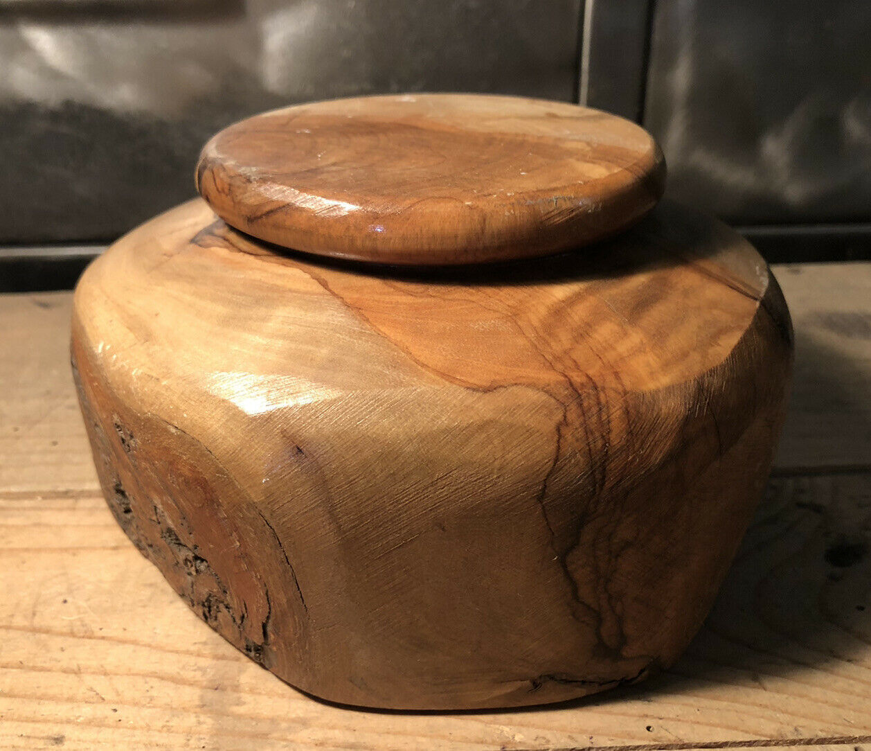 Empty cup wooden pocket