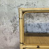 Vintage rattan shelf