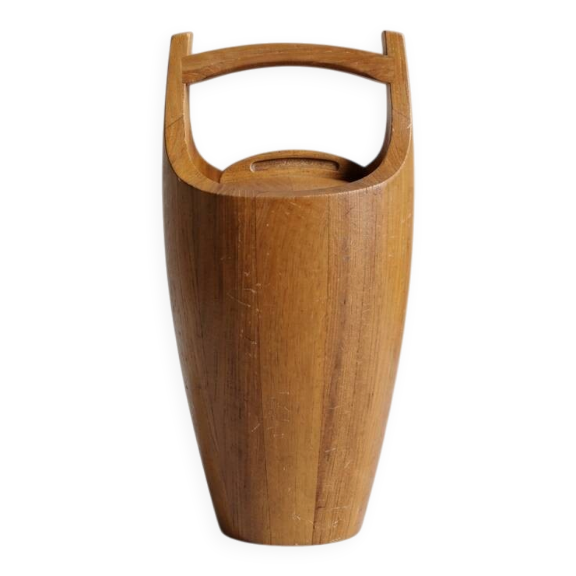 Jens Quistgaard, teak ice bucket from the 1960s.