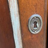 19th-century quarter-round oak solid wood corner library