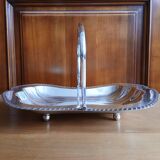 Panier en métal argenté