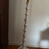 Bleached patinated floor lamp