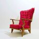 Fauteuil "Grand Repos" de Guillerme & Chambron pour Votre maison - 1960s