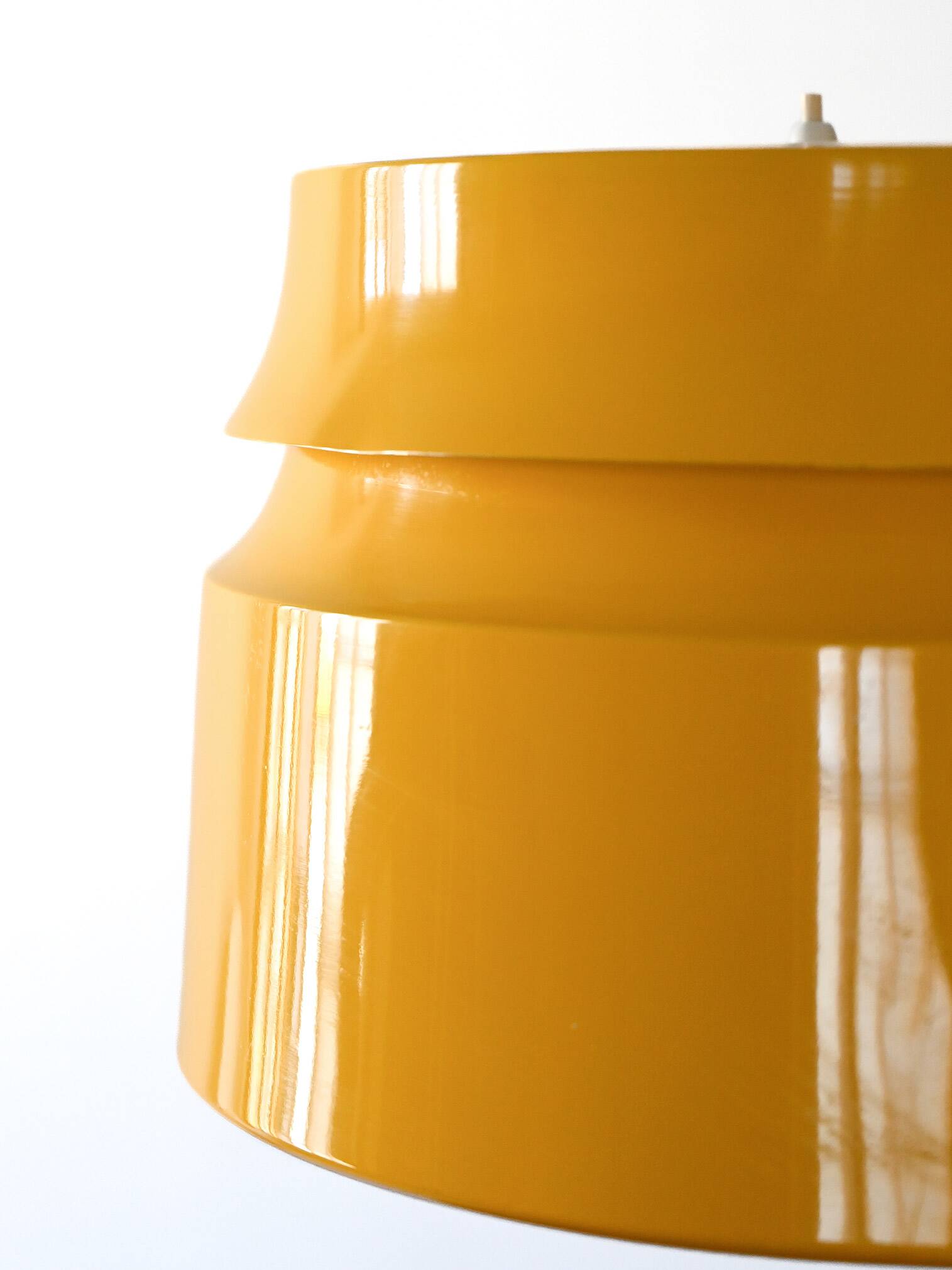 Scandinavian yellow pendant lamp, 1960s/1970s