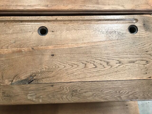 Oak school desk