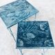 Postmodern Handmade Nesting Table Set by J. Berdou, France, 1980s, Set of 2