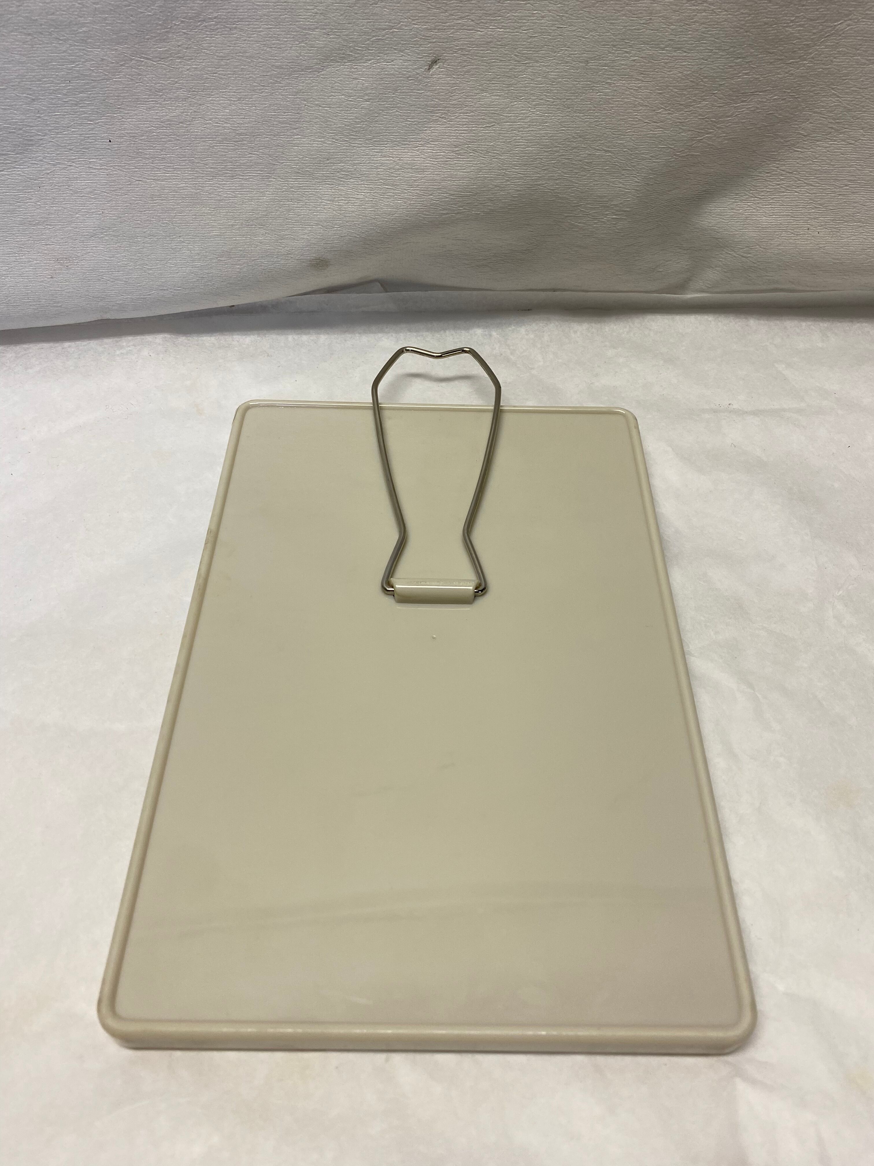 Vintage bakelite white barber mirror