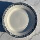 Set of 6 old Robert Salins flat plates, Terre de Fer
