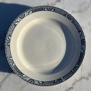 Set of 6 old Robert Salins flat plates, Terre de Fer