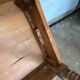 Solid wood desk table turned legs 100x52cm