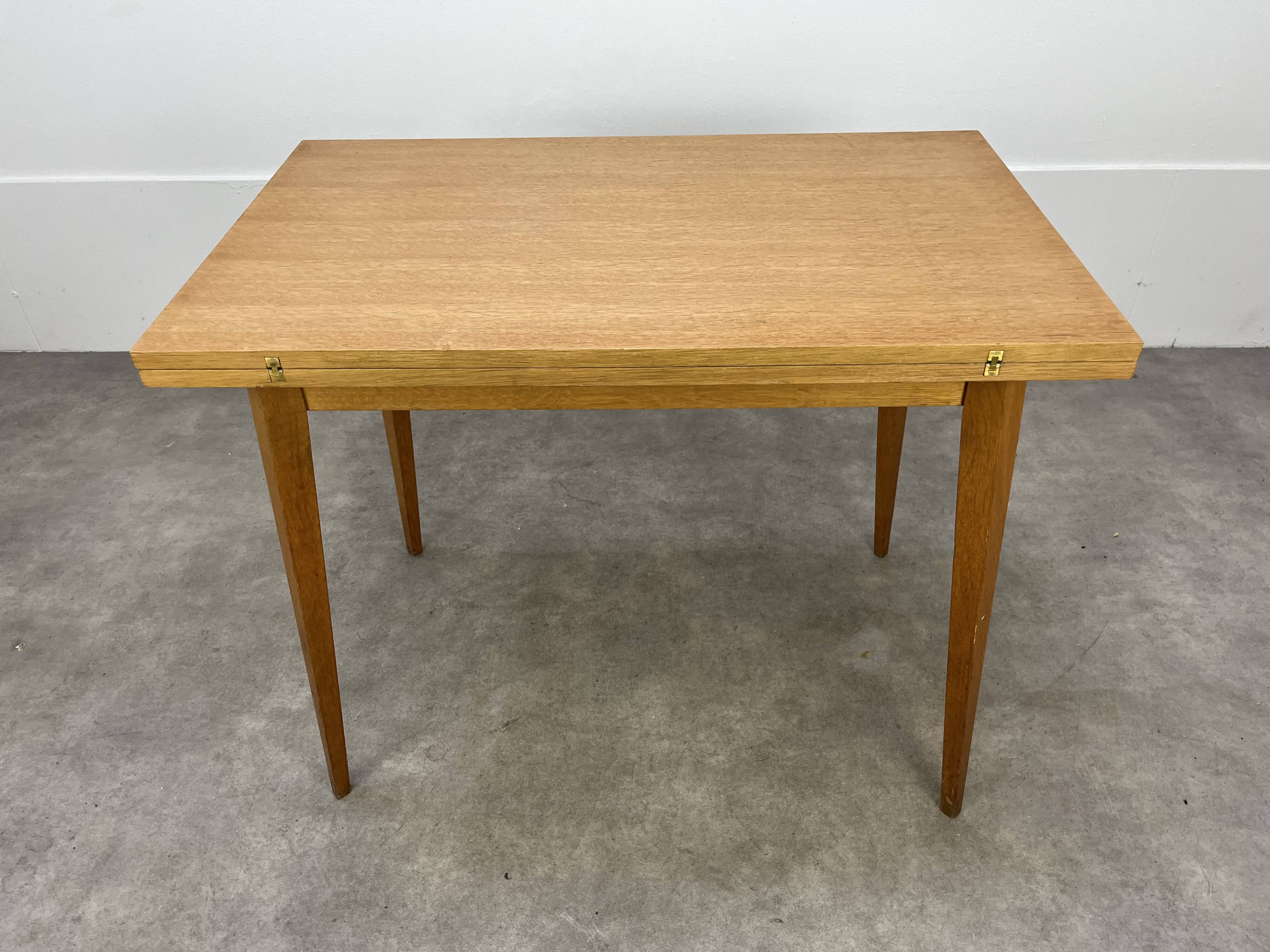 Vintage 50s compass foot portfolio table