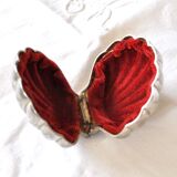 Boite à bijoux vintage en forme de coquille St Jacques - écrin Coquillage