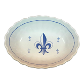 ravier, small hollow dish, empty pocket fleur de lys & ermine Pornic brittany
