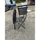 Salon de jardin fer repliable