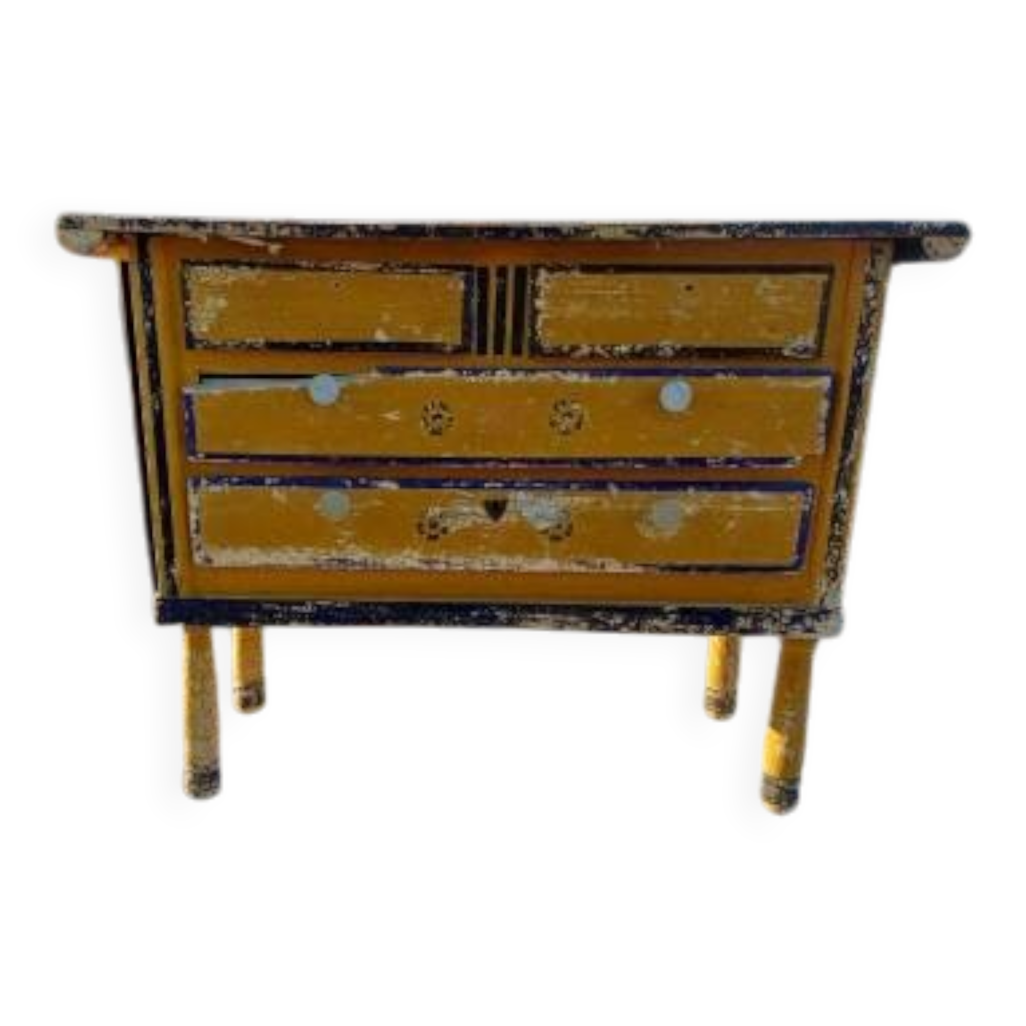 Antique wooden dollhouse furniture