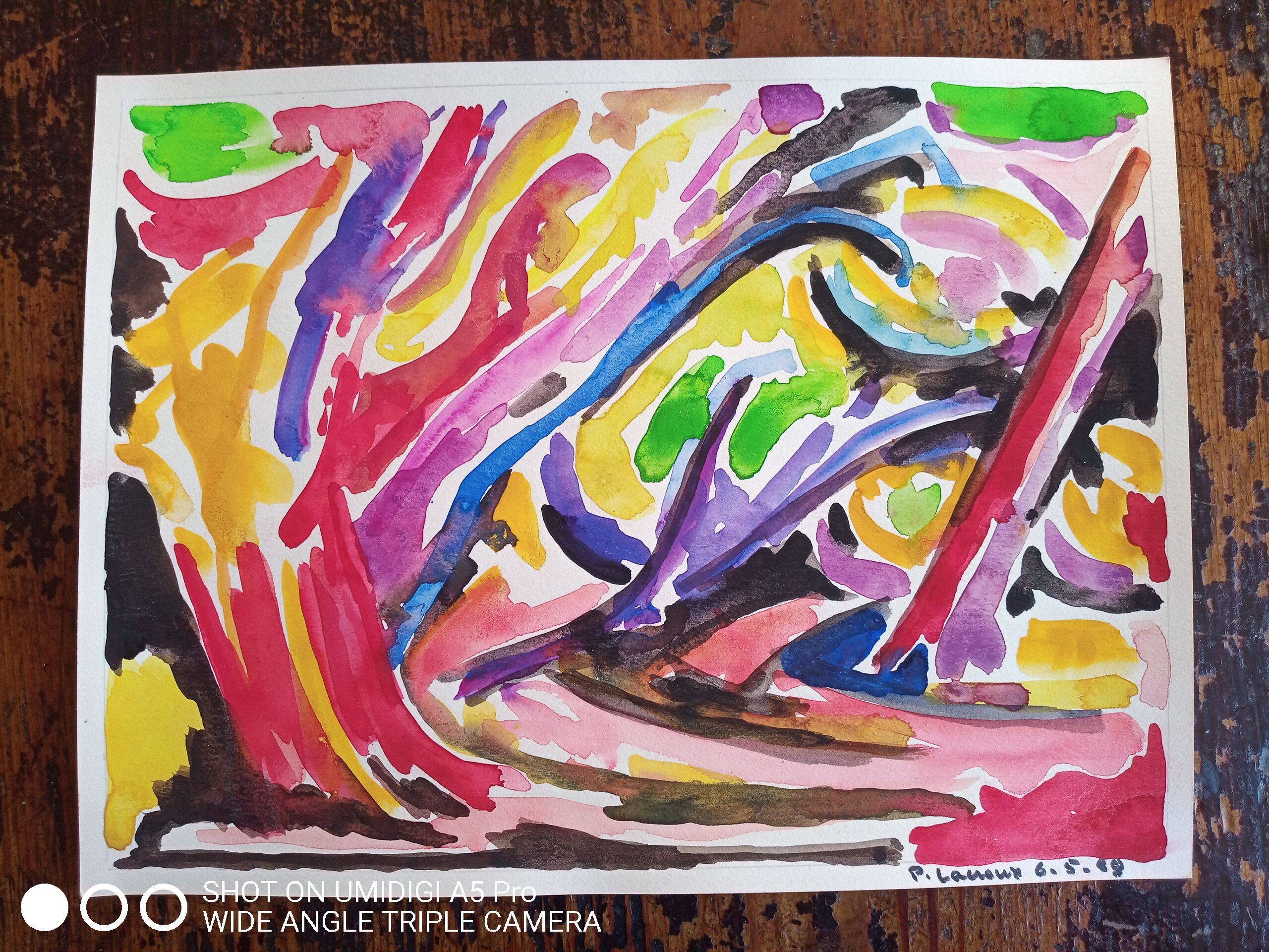 Pierre Lacroux (1909-1993) Gouache on paper 24 x 32 cm - from 1989 - (318)