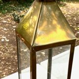 Electrified brass lantern