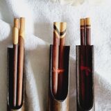 6 lots de 2 baguettes chinoise en bois