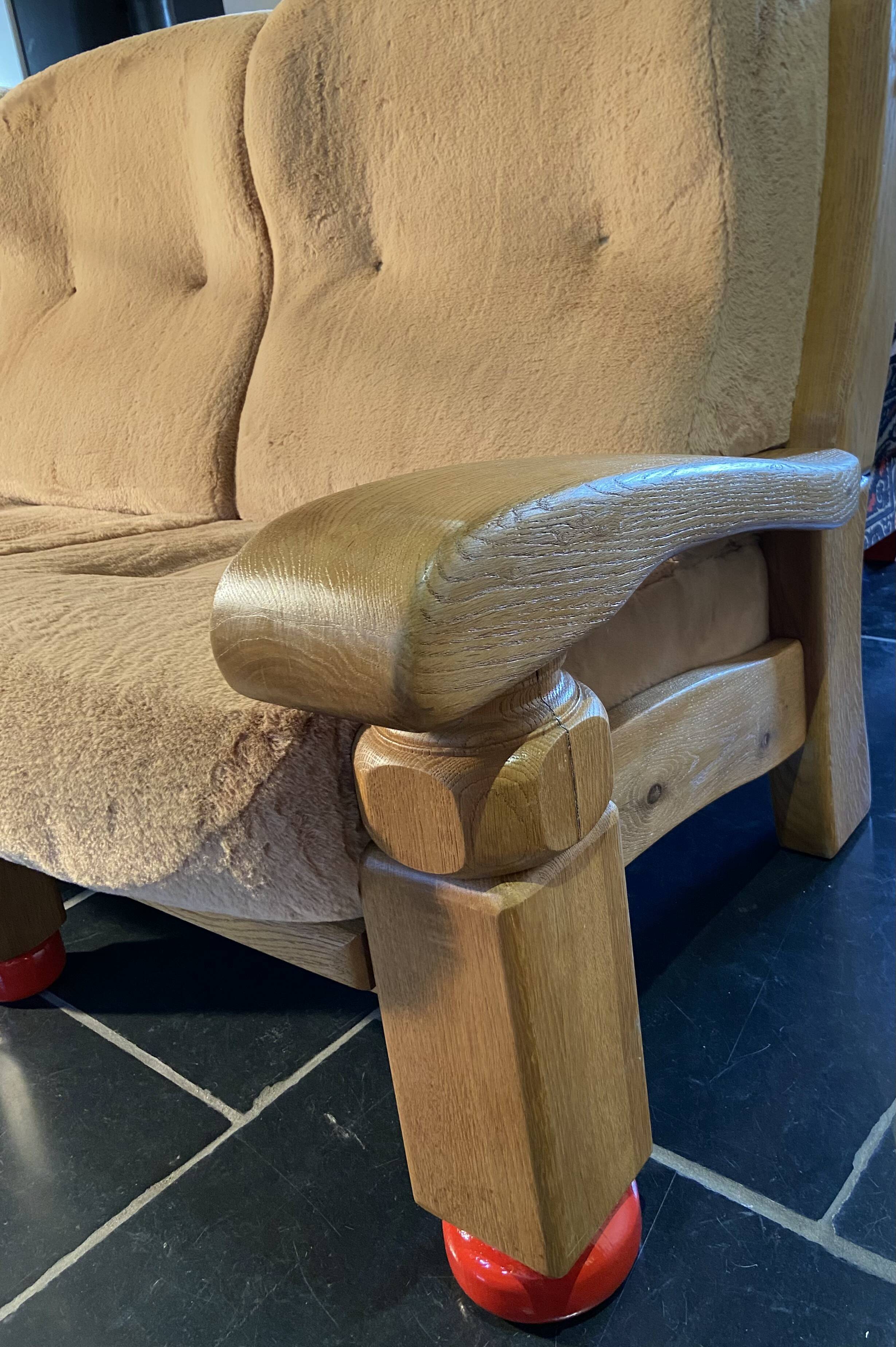 Vintage three-seater sofa