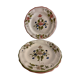3 sweet pea plates, Samadet earthenware, 18th century