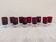 11 Luminarc amethyst glasses – France, 1970s