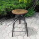 Industrial stool with screw