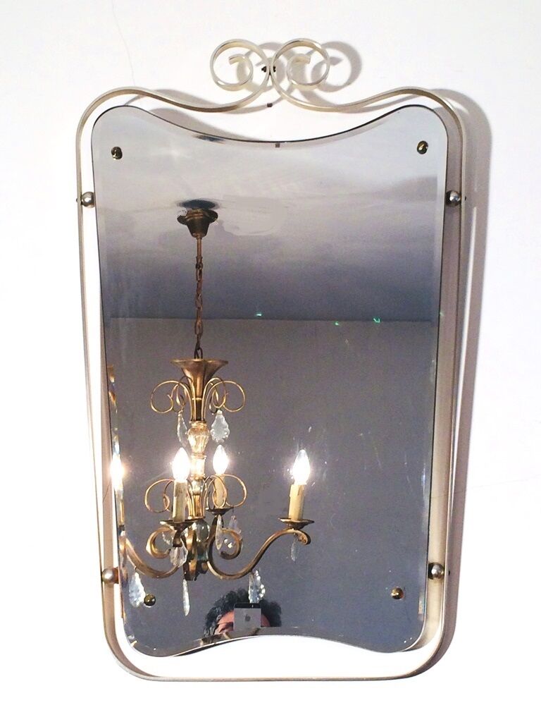 Miroir forme libre " blason " doré 74 x 46cm