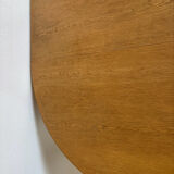 Vintage extendable round dining table Omann Jun