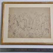 Heliogravure after Raoul Dufy – Fashion or Salon Scene (43 x 34 cm)