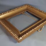 Old frame stucco wood & gilded 40.5x35.5 cm, leaf 28.2x22.9 cm sb