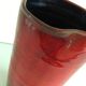 Pitcher in glazed red ceramic / vintag 60s-70s