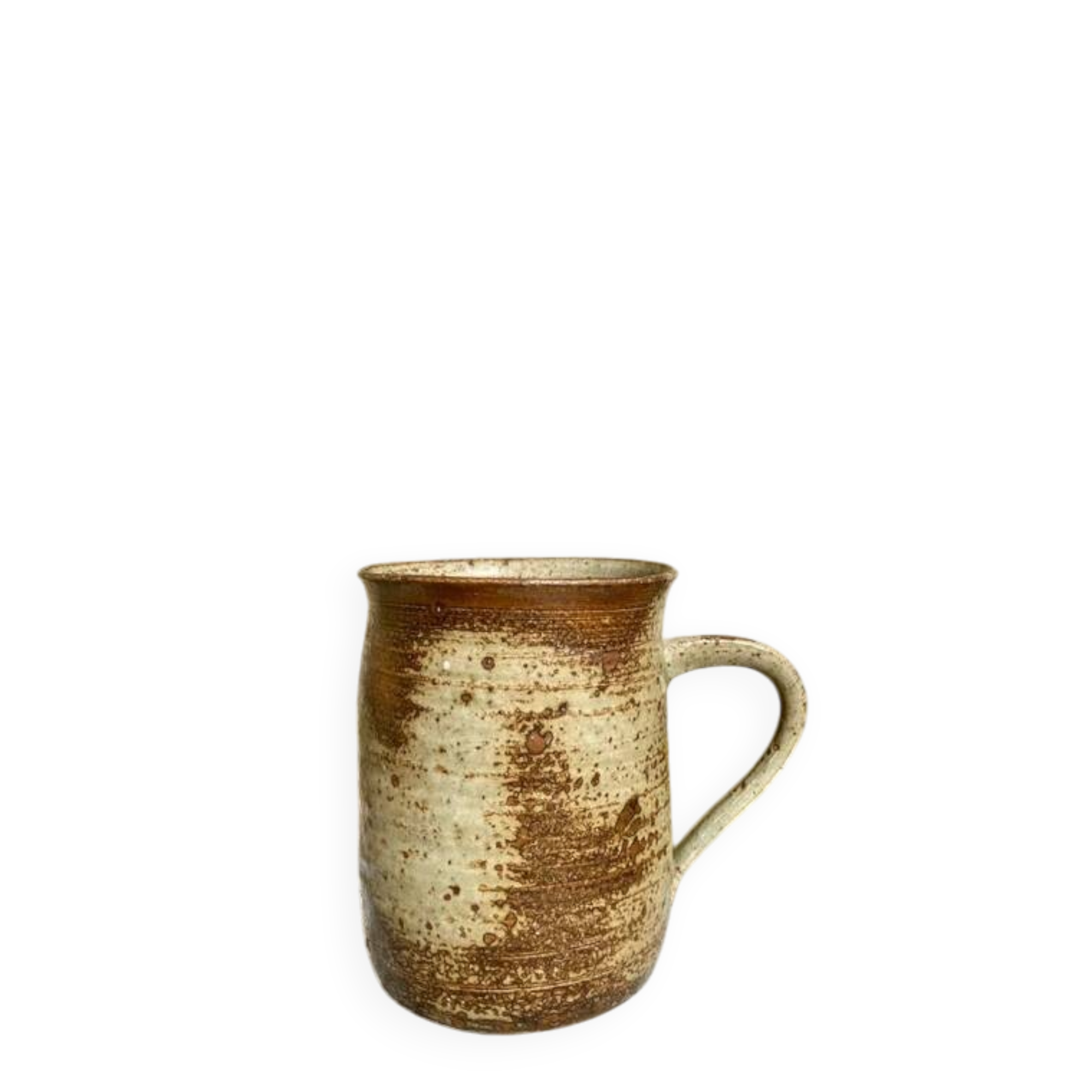 Speckled stoneware pot