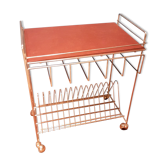 Table d'appoint range disques années 60