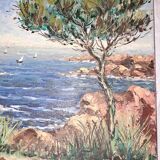 Painting, painting on canvas. Signed A.Gallois