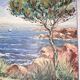 Tableau, penture sur toile. Signée A.Gallois